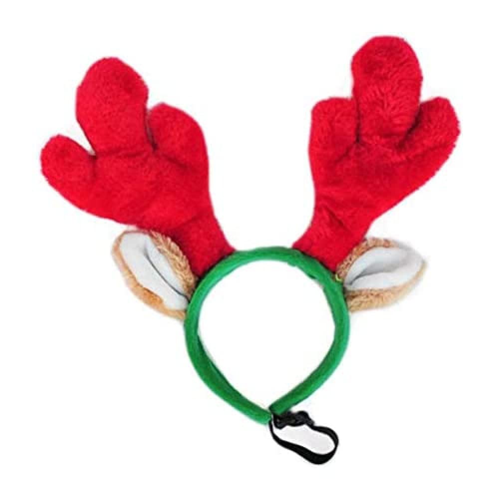Antlers Dog Christmas Costume Accessory, Holiday Reindeer Headband - Small