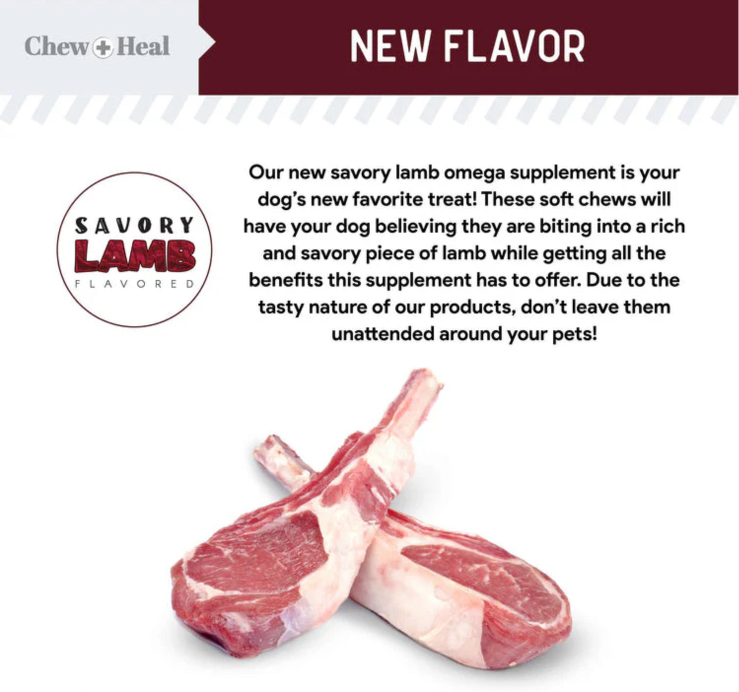 Savory Lamb Omega Skin & Coat Supplement for Dogs