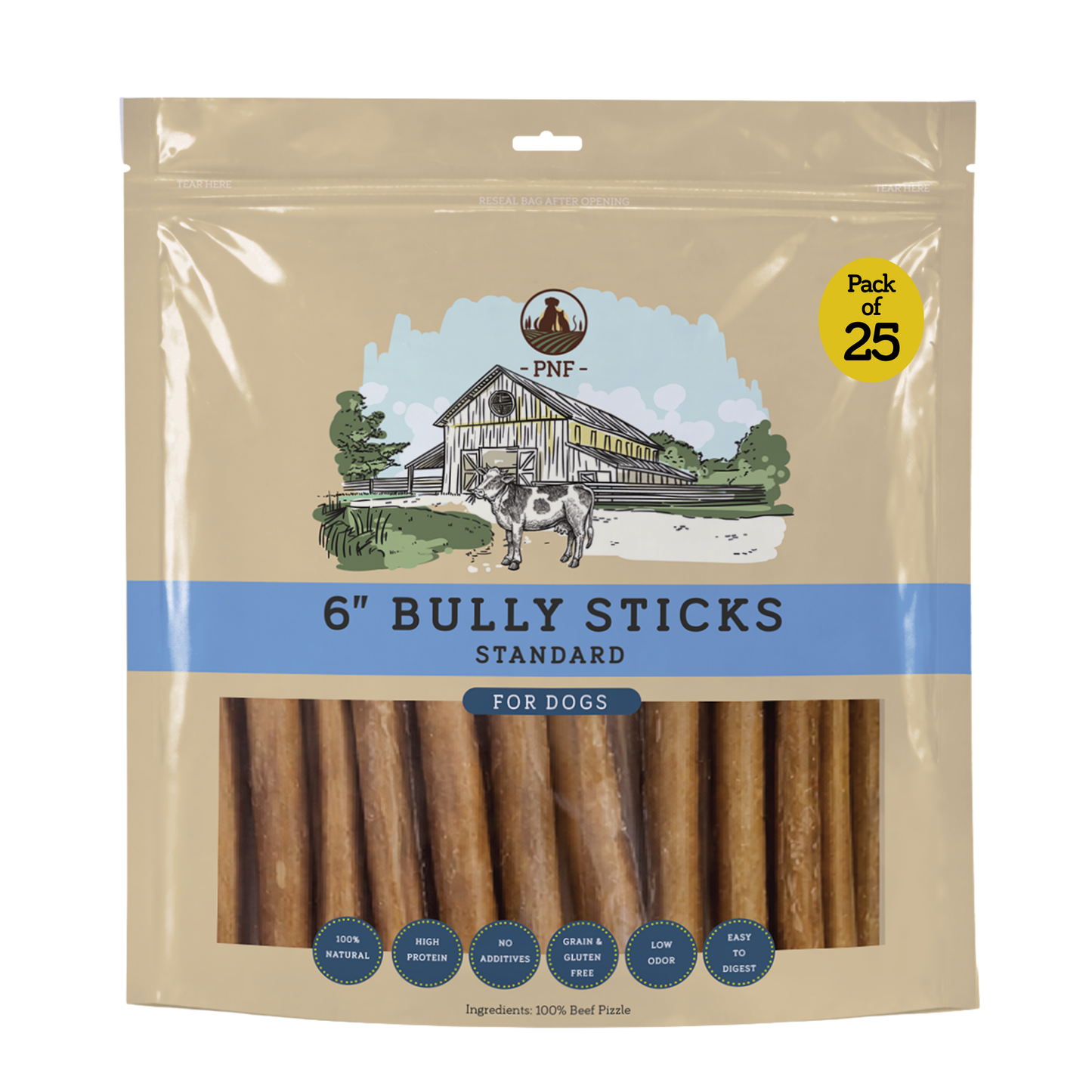 6" Bully Stick Standard
