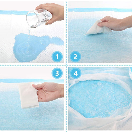 Pee Pads WITHOUT Adhesive- 60 x 60 cm - Pack of 50 pads