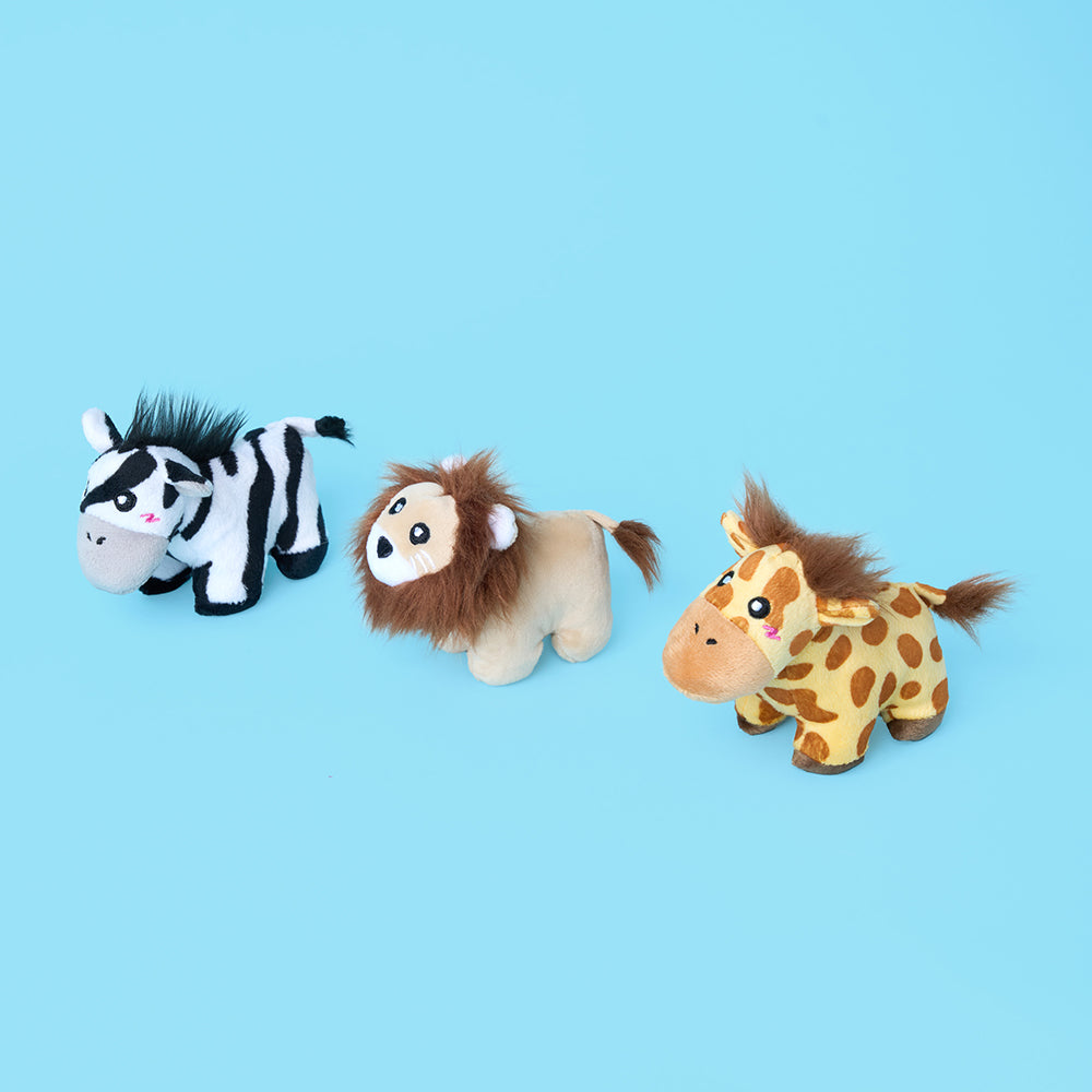 Miniz 3-Pack - Jungle Safari by ZippyPaws