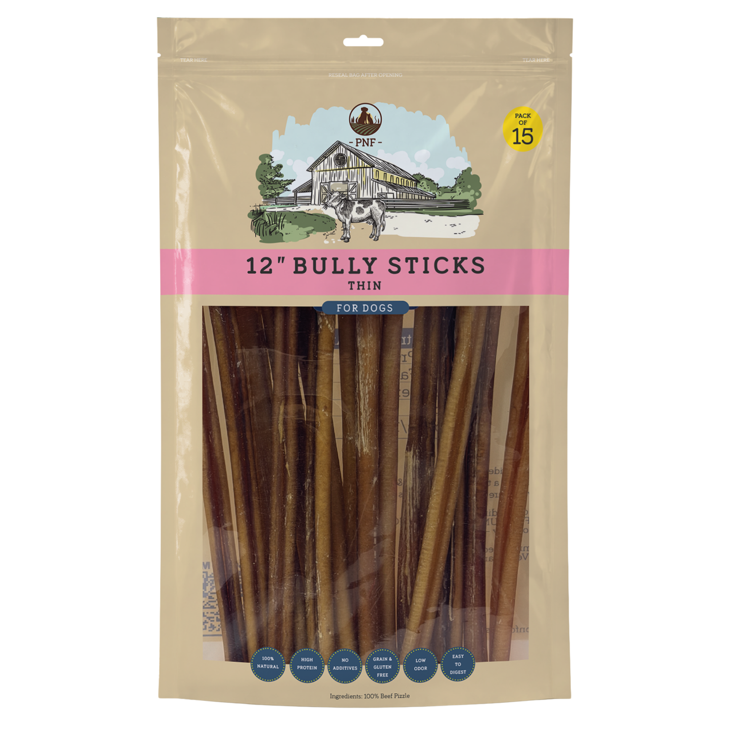 12" Bully Stick Thin
