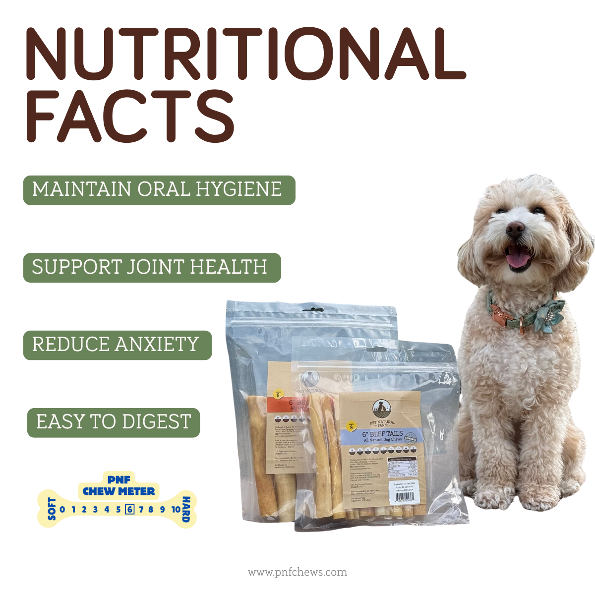 6" Beef Tails Medium