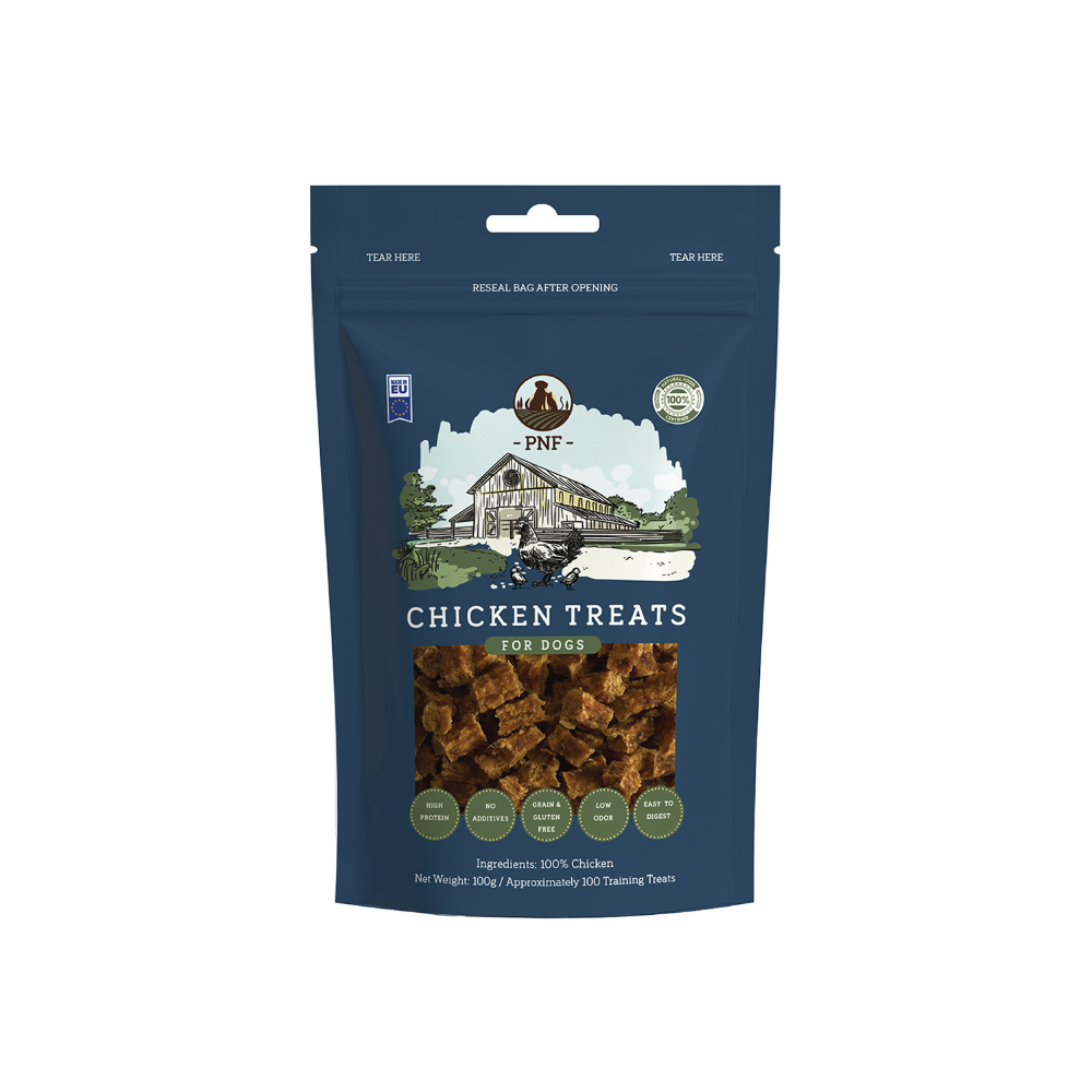 Chicken Training Treats 100g – Pretty Paws Pets Salon LLC
