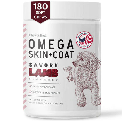 Savory Lamb Omega Skin & Coat Supplement for Dogs