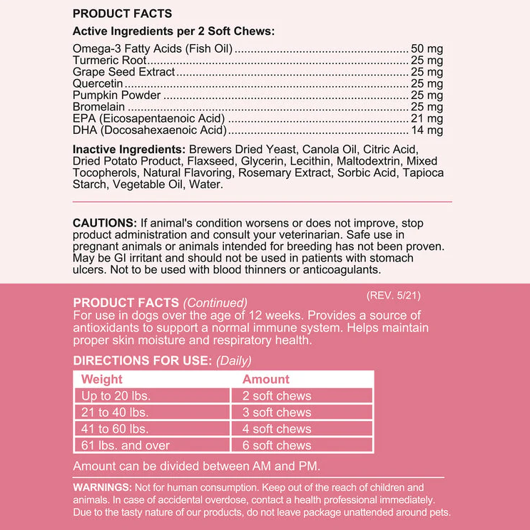 Allergy Aid Soft Chew Allergy Supplement for Dogs