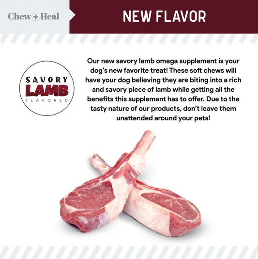 Savory Lamb Omega Skin & Coat Supplement for Dogs