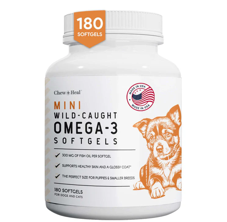 Mini Wild-Caught Omega-3 Soft gels Skin & Coat Supplement for Puppies