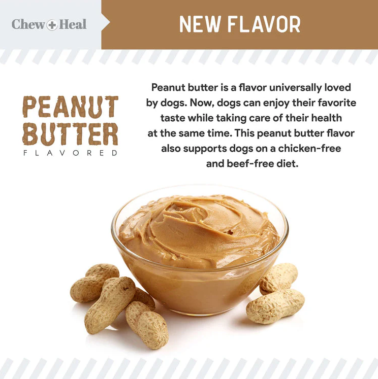 Peanut Butter Omega Skin + Coat Supplement for Dogs