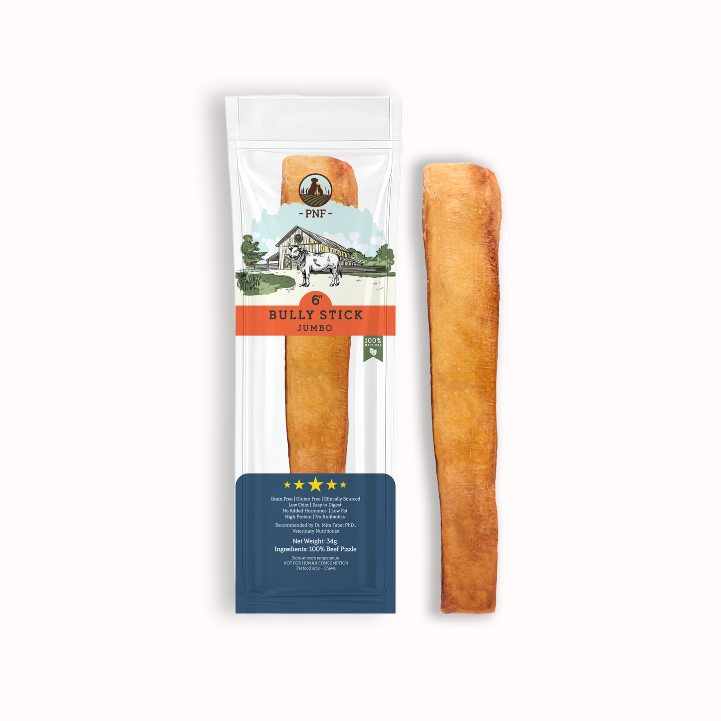 6" Bully Stick Jumbo
