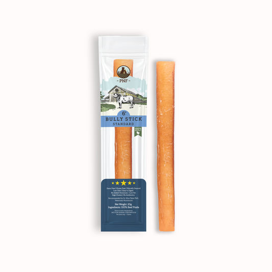 6" Bully Stick Standard - Pretty Paws Pets Salon LLC