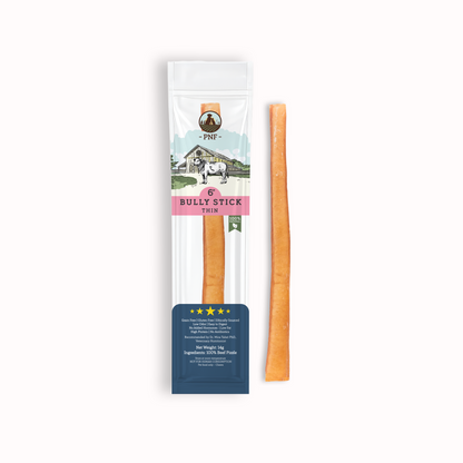 6" Bully Stick Thin