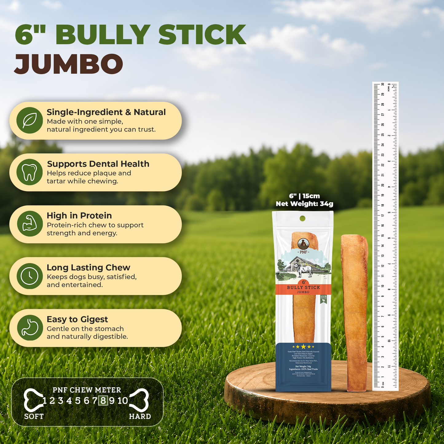6" Bully Stick Jumbo