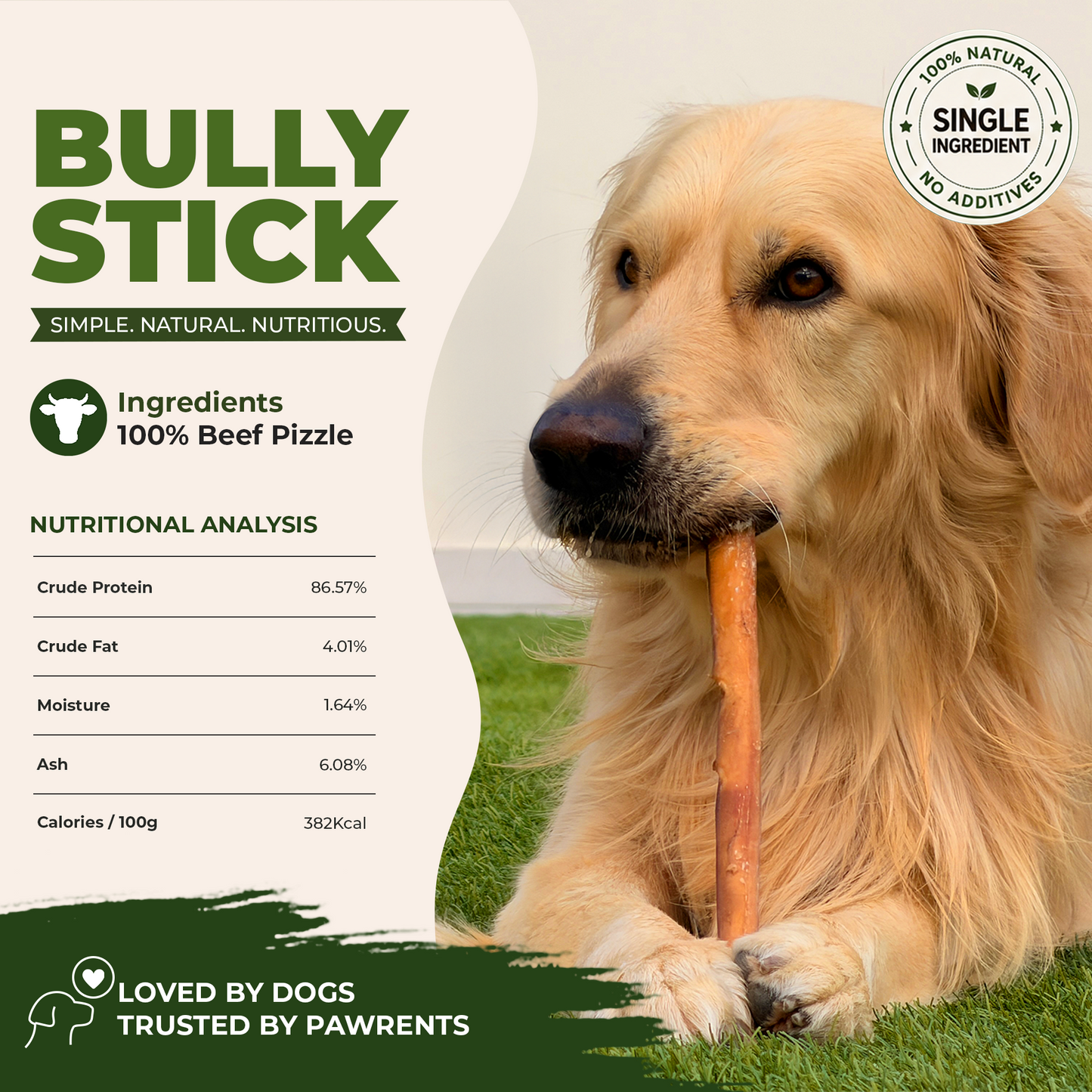 6" Bully Stick Thin