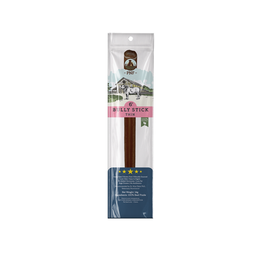 6" Bully Stick Thin
