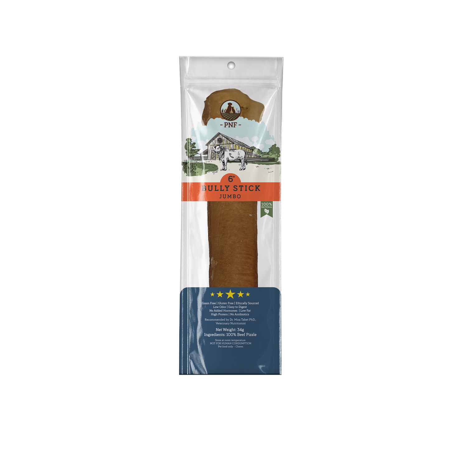 6" Bully Stick Jumbo