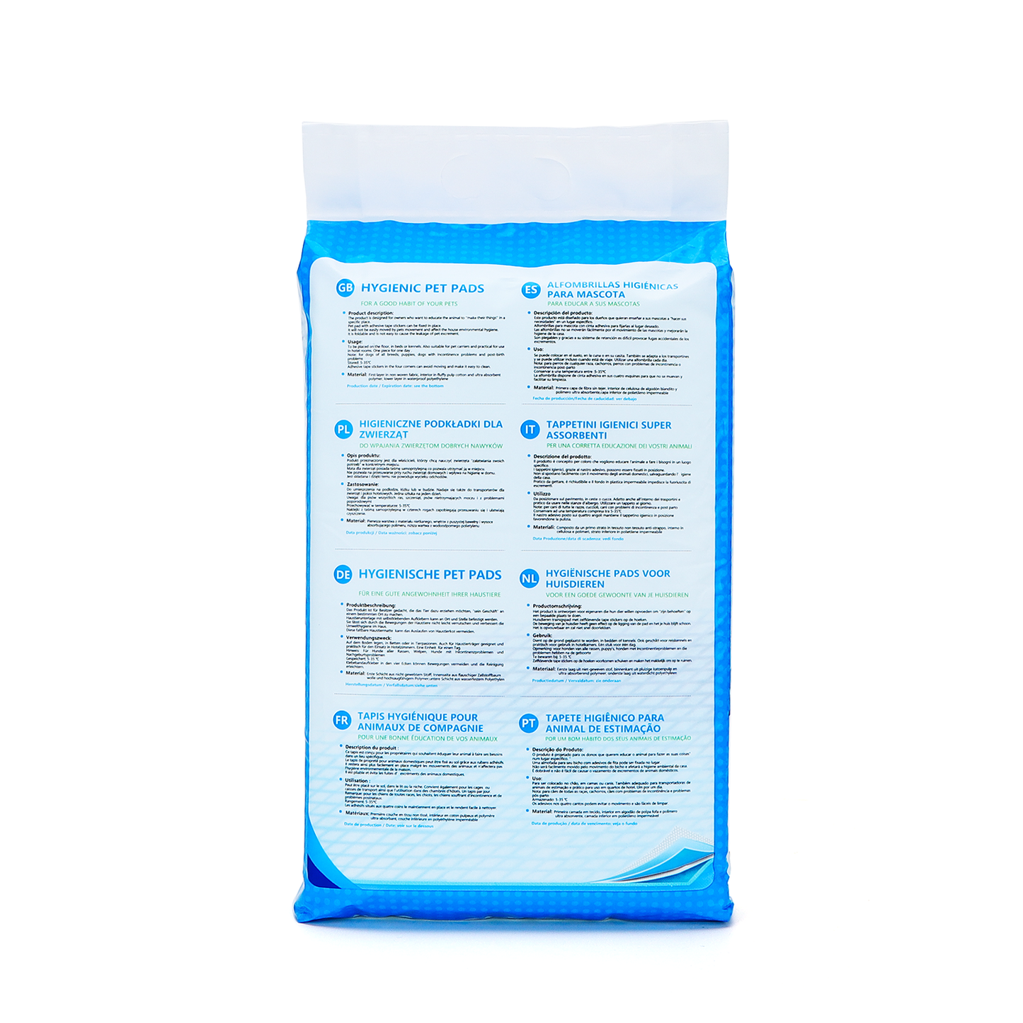 Pee Pads with Adhesive- 60 x 60 cm - Pack of 10 pads