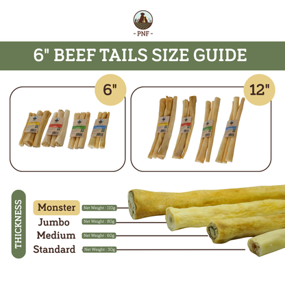 6" Beef Tails Monster