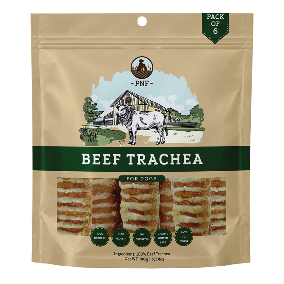 Beef Trachea – Pack of 6 (180g)
