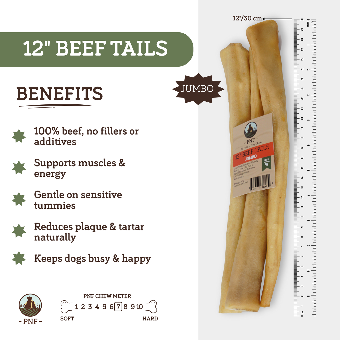 12" Beef Tails Jumbo