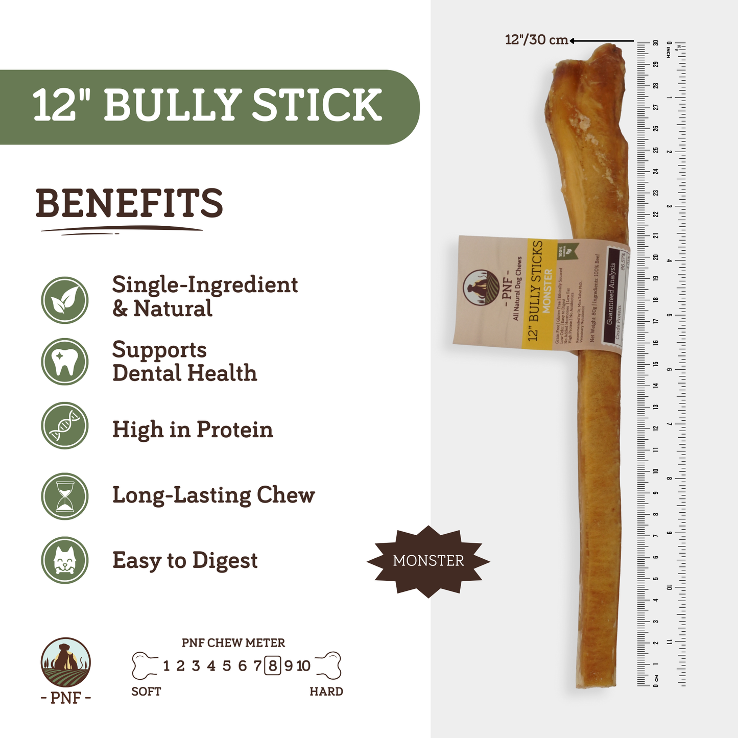 12" Bully Stick Monster