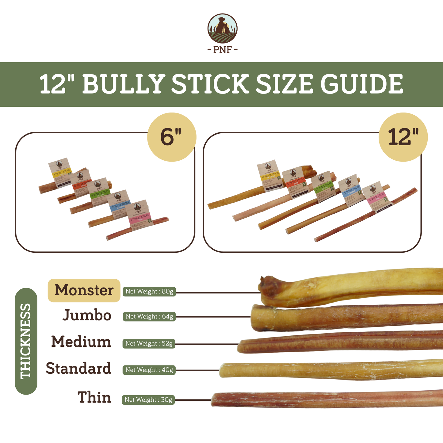 12" Bully Stick Monster