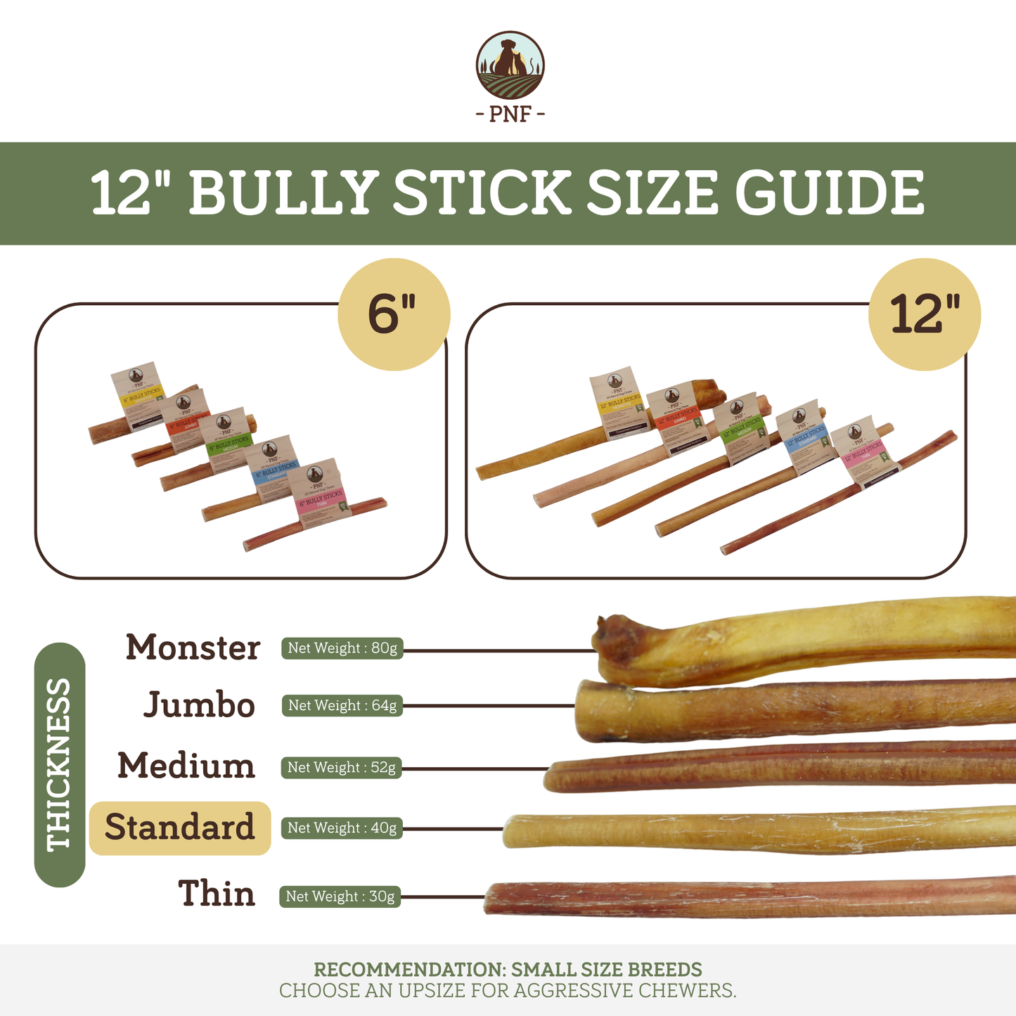 12" Bully Stick Standard