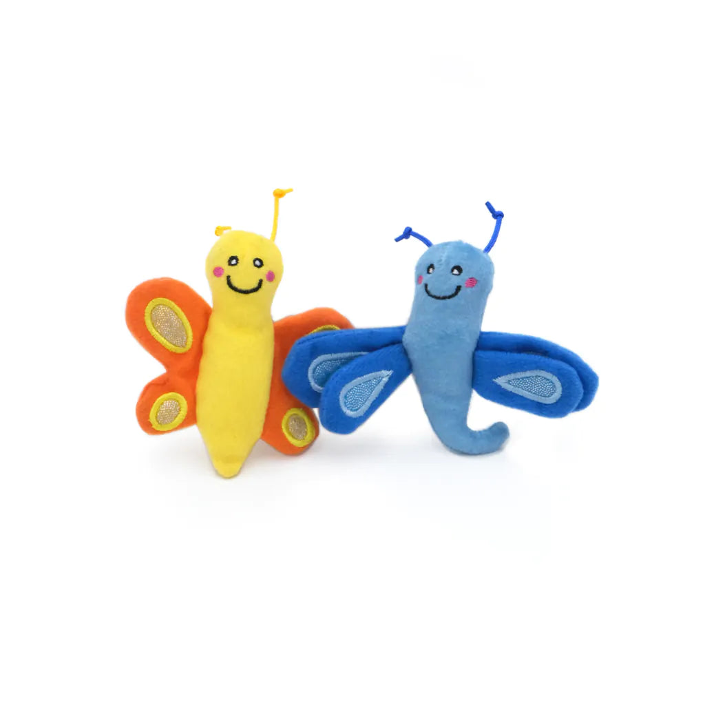 ZippyClaws 2-Pack – Butterfly and Dragonfly (Cat Toy)