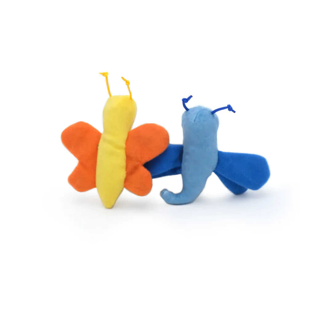 ZippyClaws 2-Pack – Butterfly and Dragonfly (Cat Toy)