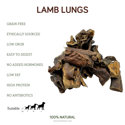Lamb Lungs Treats 100g