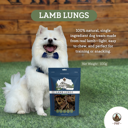 Lamb Lungs Treats 100g