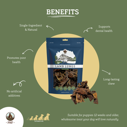 Lamb Lungs Treats 100g