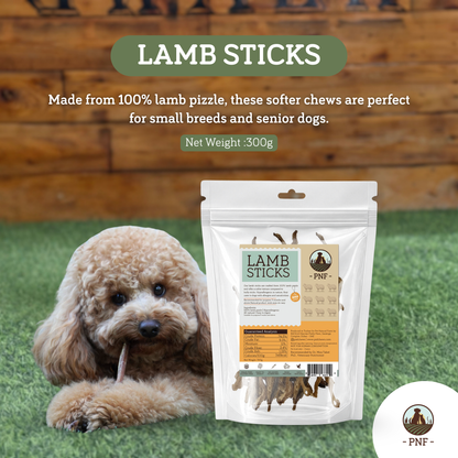 Lamb Sticks (Lamb Pizzle) 300g Pack