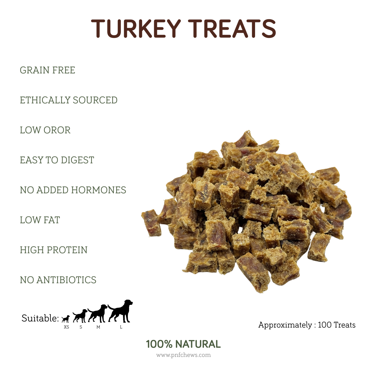 Turkey Treats 100g
