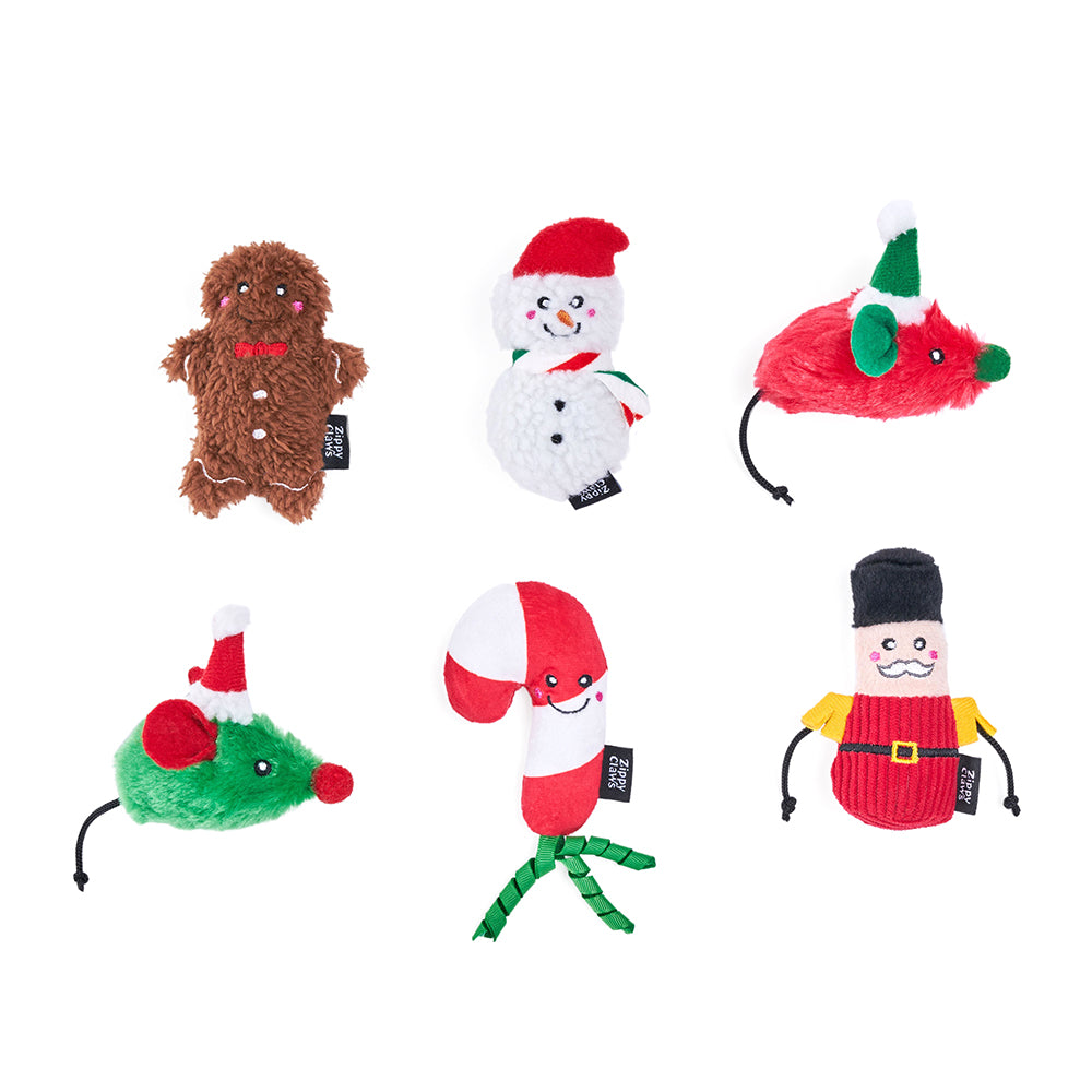 ZippyClaws Holiday 6-Pack - Festive Cheer by ZippyPaws