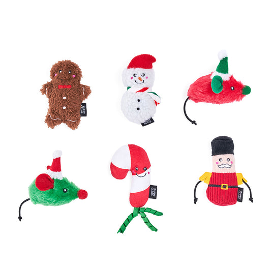 ZippyClaws Holiday 6-Pack - Festive Cheer by ZippyPaws