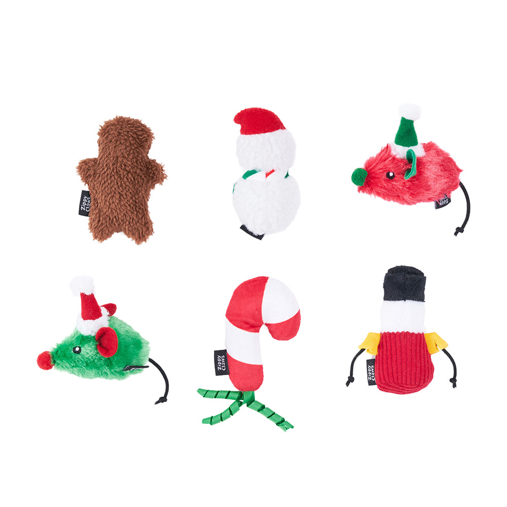 ZippyClaws Holiday 6-Pack - Festive Cheer by ZippyPaws