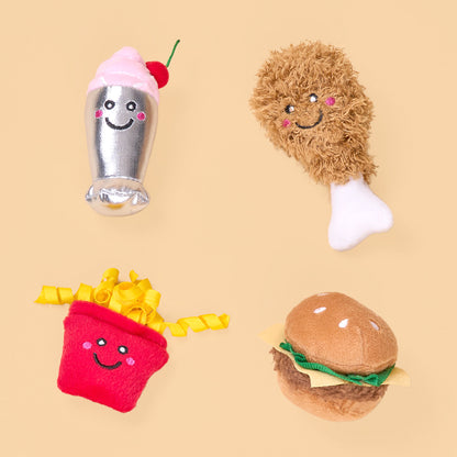 ZippyClaws® NomNomz® 4-Pack - Fast Food by ZippyPaws