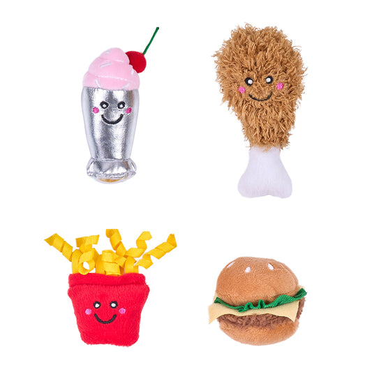 ZippyClaws® NomNomz® 4-Pack - Fast Food by ZippyPaws