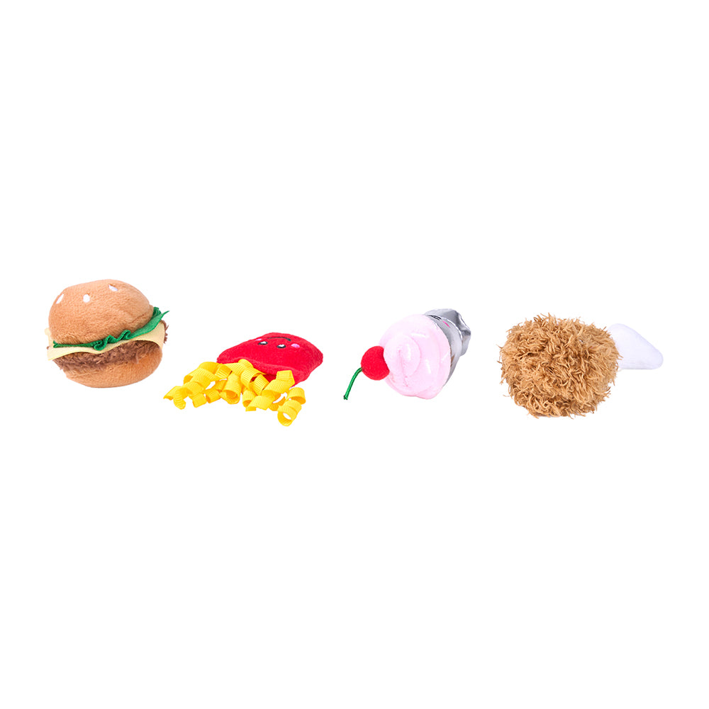 ZippyClaws® NomNomz® 4-Pack - Fast Food by ZippyPaws