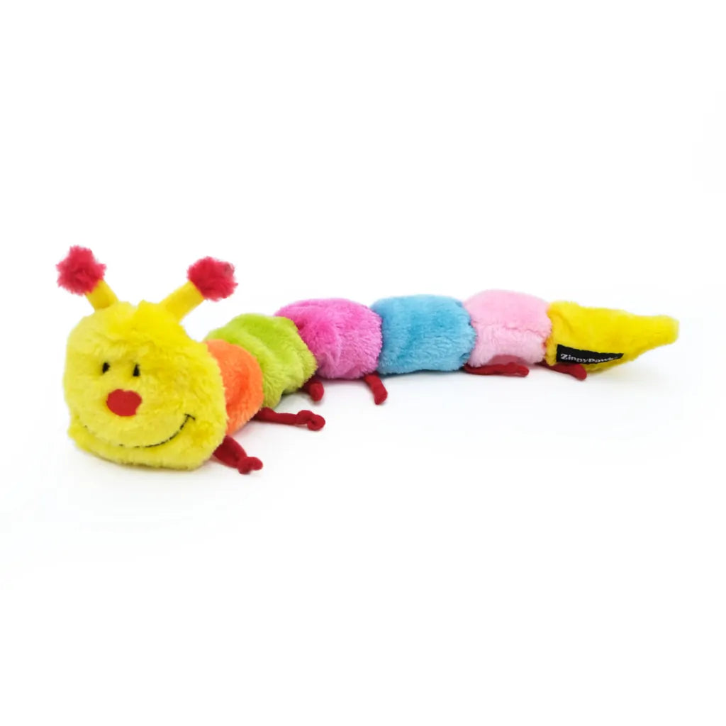 Zippy Paws Caterpillar – Large with 7 Squeakers