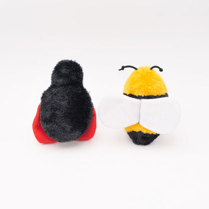 Crinkle 2-Pack Bee and Ladybug by ZippyPaws