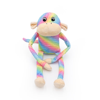 Spencer the Crinkle Monkey - Large Rainbow by ZippyPaws