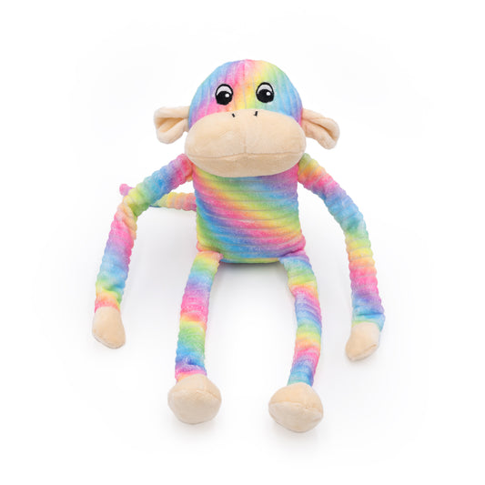 Spencer the Crinkle Monkey - Large Rainbow by ZippyPaws