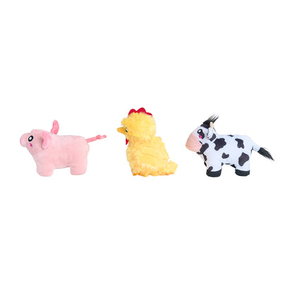 Miniz 3-Pack - Barnyard Friends by ZippyPaws