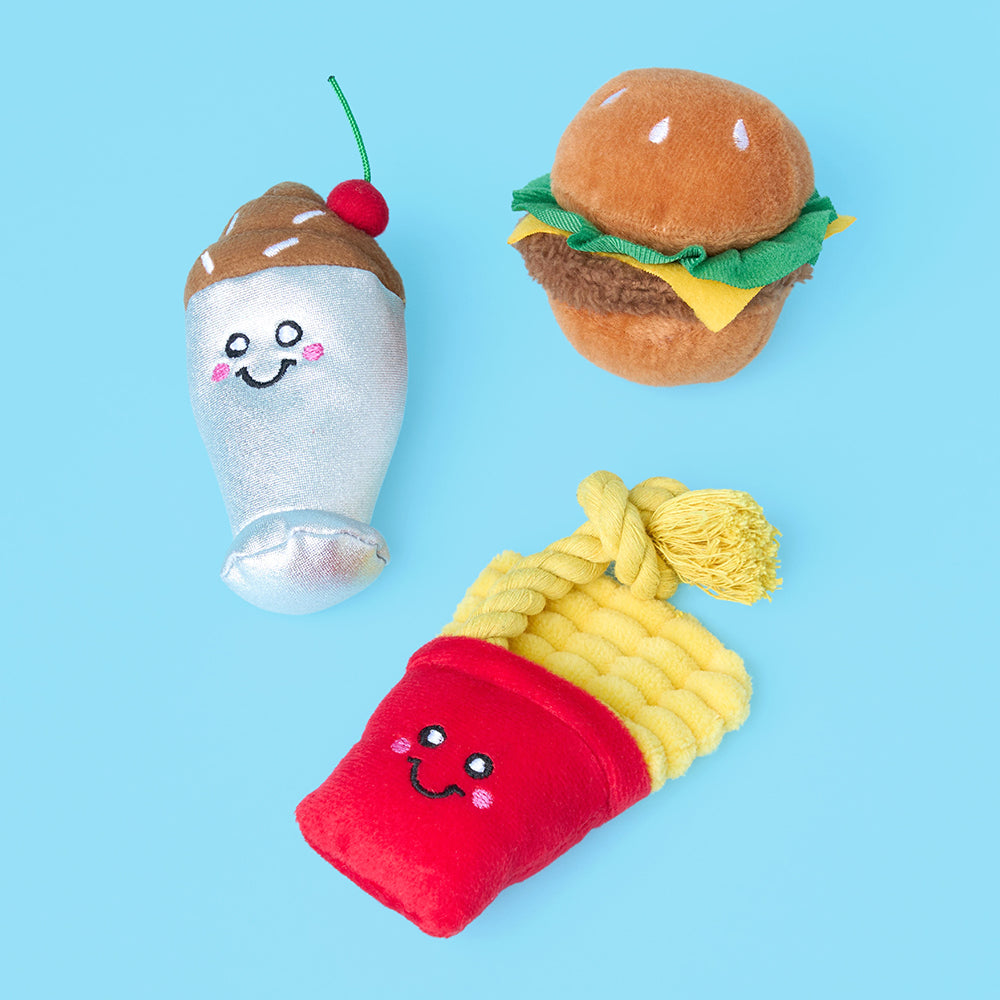 Miniz 3-Pack - Fast Foods by ZippyPaws