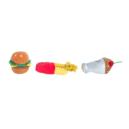 Miniz 3-Pack - Fast Foods by ZippyPaws
