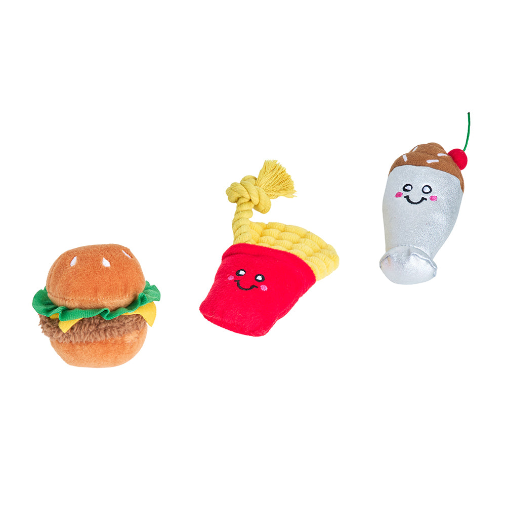 Miniz 3-Pack - Fast Foods by ZippyPaws