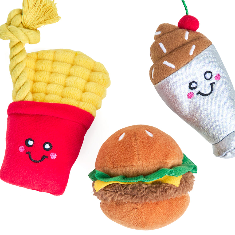 Miniz 3-Pack - Fast Foods by ZippyPaws