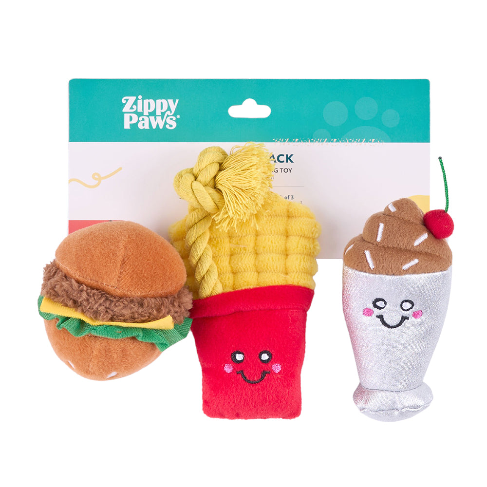 Miniz 3-Pack - Fast Foods by ZippyPaws